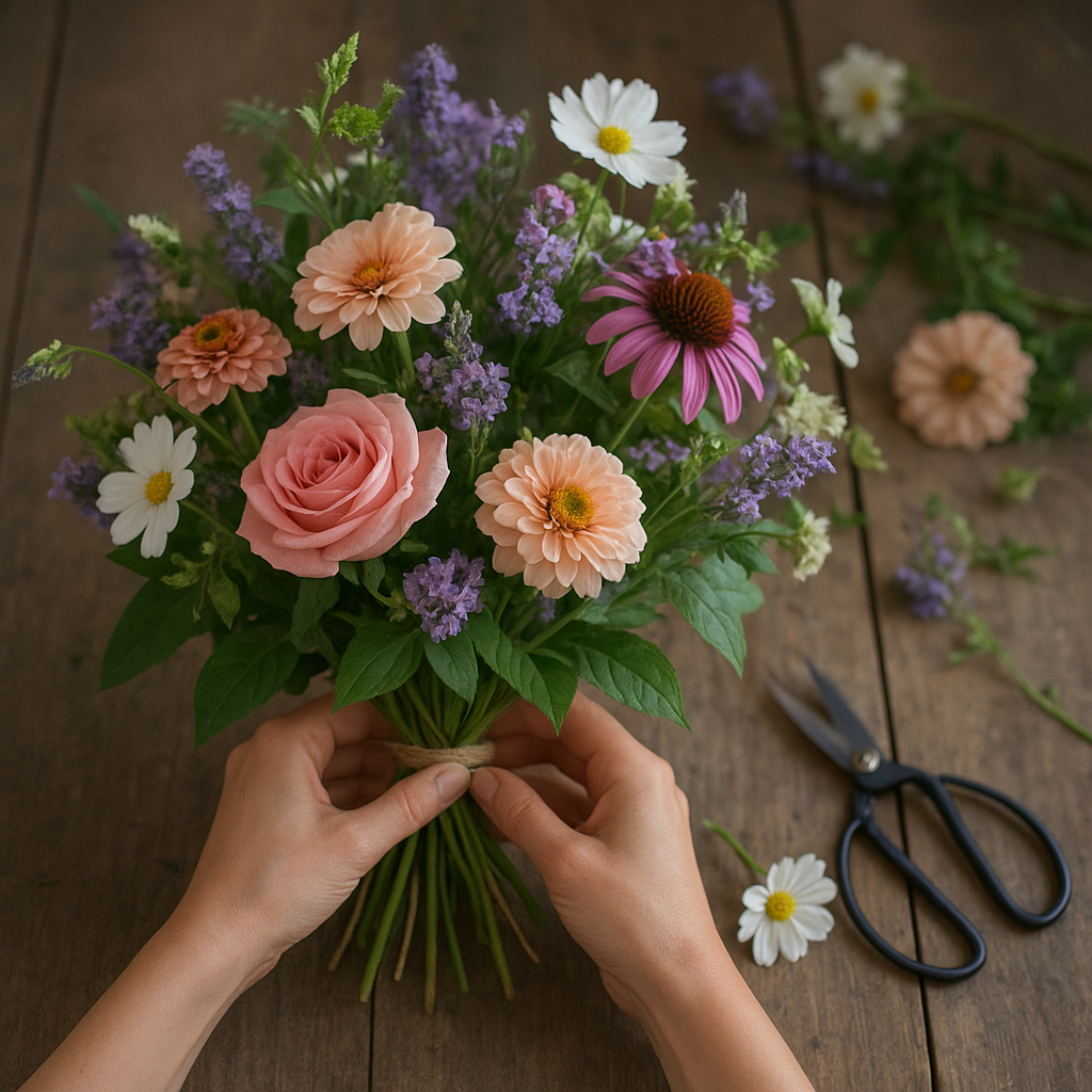 Jak tworzyć piękne bukiety z kwiatów z ogrodu