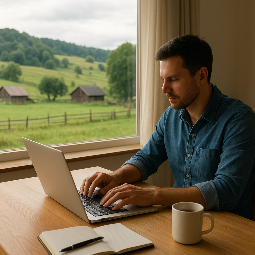 Praca zdalna z domu na wsi – jak to zorganizować